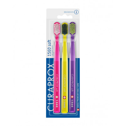 Curaprox zubná kefka CS 1560 soft trojbalenie Curaprox zubná kefka CS 1560 soft trojbalenie